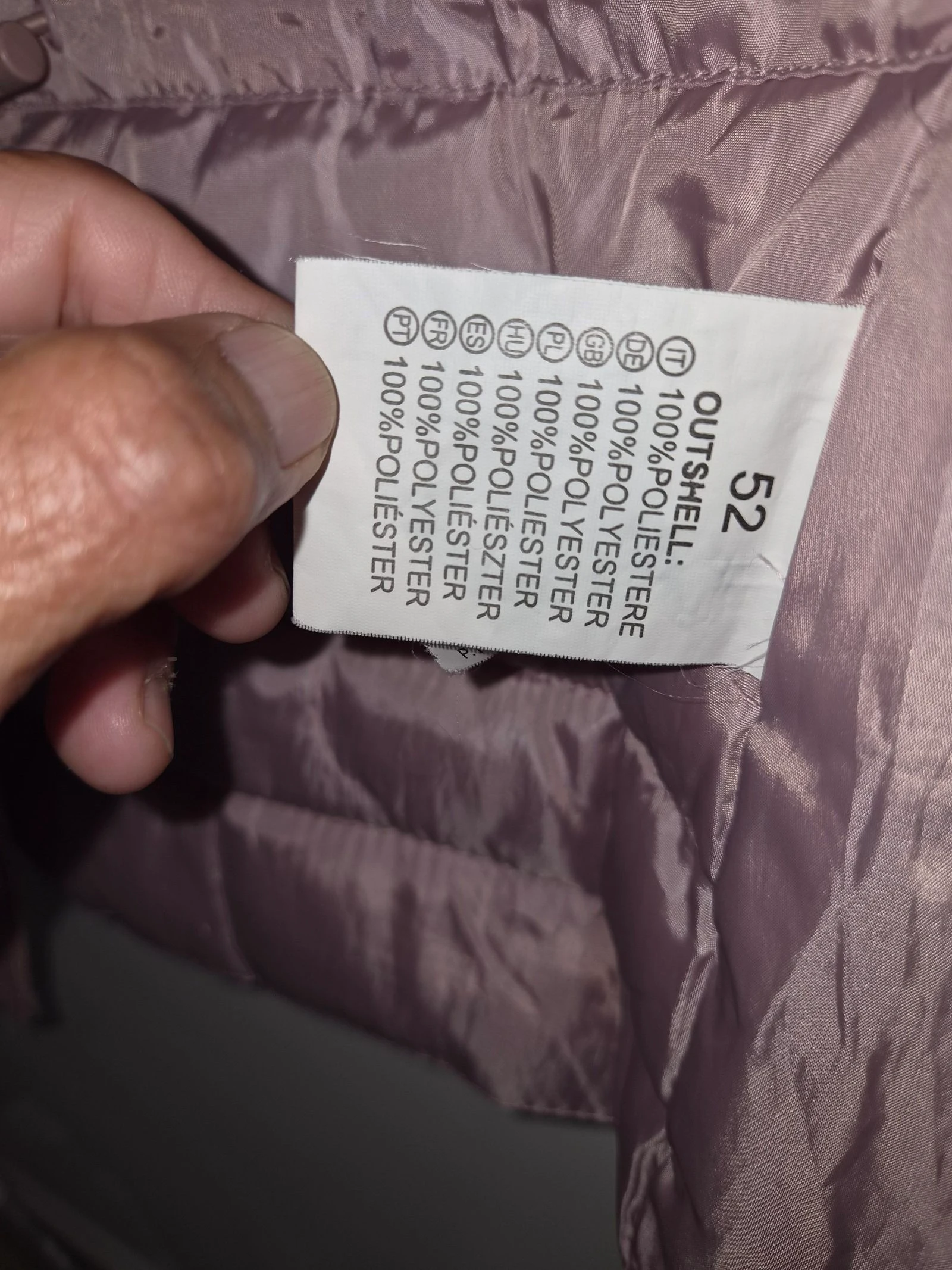 Hermosa chaqueta ligera acolchada para mujer en un bonito color rosa antiguo - talla 44 – photo 6